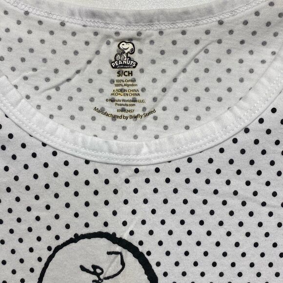Peanuts Women's Multicolor Charlie Brown Snoopy Quiet Time T-Shirt Small NWOT - Picture 4 of 8